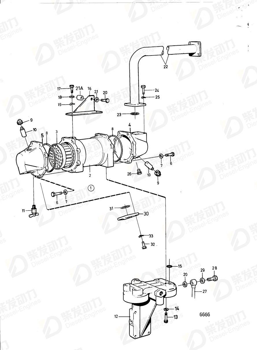 VOLVO Housing 842826 Drawing